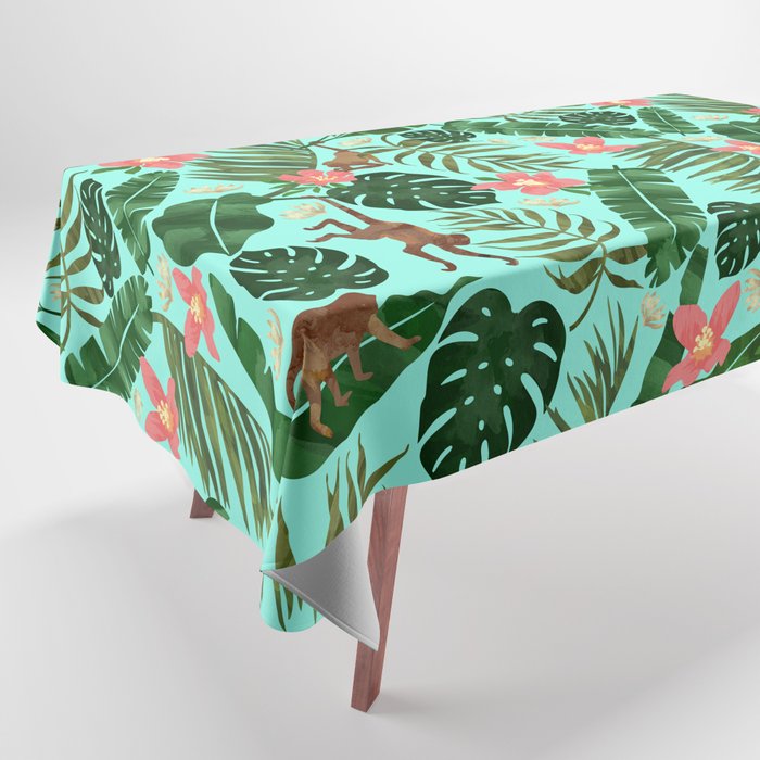 Tropical Garden - Mint Tablecloth Gallery Image 1