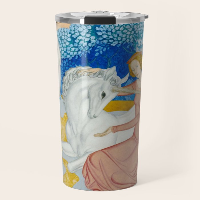 The Maid and the Unicorn - Edmund Dulac - 1938  Travel Mug Gallery Image 1