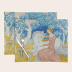The Maid and the Unicorn - Edmund Dulac - 1938  Placemat Gallery Image 1