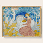 The Maid and the Unicorn - Edmund Dulac - 1938  Serving Tray Gallery Image 1