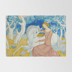 The Maid and the Unicorn - Edmund Dulac - 1938  Rug Gallery Image 2
