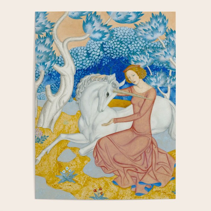 The Maid and the Unicorn - Edmund Dulac - 1938  Poster Gallery Image 4