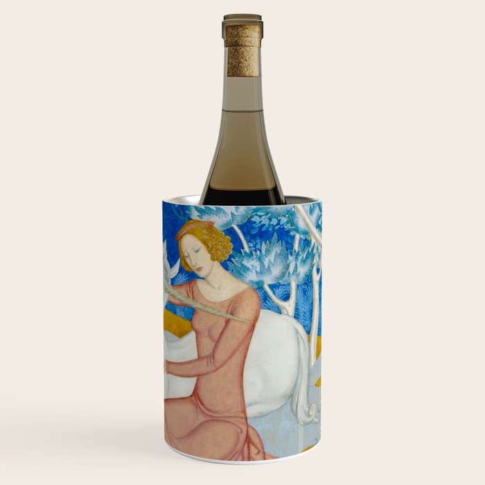 The Maid and the Unicorn - Edmund Dulac - 1938  Wine Chiller Gallery Image 3