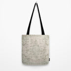 Antique Persian Neutral Vintage Rug Print Cream Tote Bag Gallery Image 2