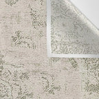 Antique Persian Neutral Vintage Rug Print Cream Wall Tapestry Gallery Image 3
