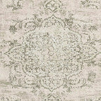 Antique Persian Neutral Vintage Rug Print Cream Coffee Mug Gallery Image 2