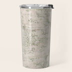 Antique Persian Neutral Vintage Rug Print Cream Travel Mug Gallery Image 2