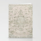 Antique Persian Neutral Vintage Rug Print Cream Stationery Card Gallery Image 2