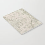 Antique Persian Neutral Vintage Rug Print Cream Notebook Gallery Image 2