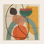 Abstract Modern Art 13 Wood Wall Art Gallery Image 1