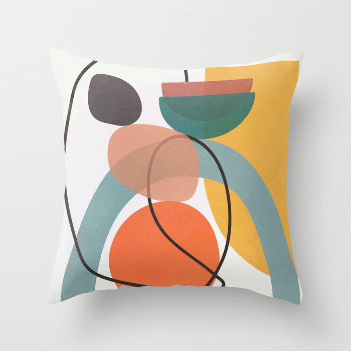 Abstract Modern Art 13 Throw Pillow Gallery Image 6