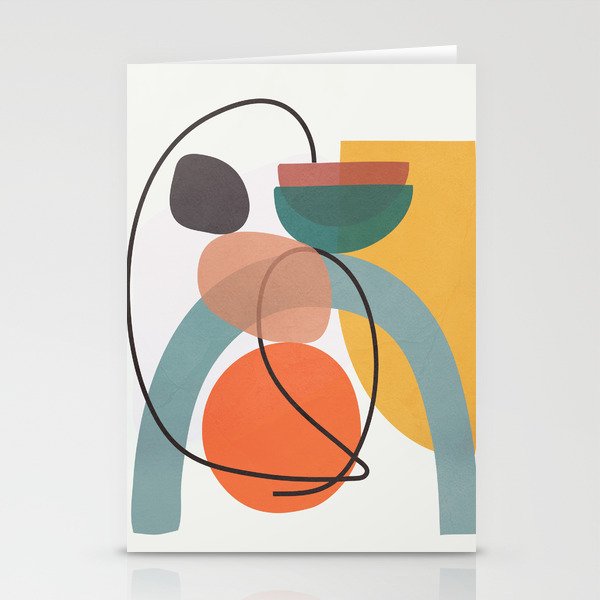 Abstract Modern Art 13 Stationery Card Gallery Image 1
