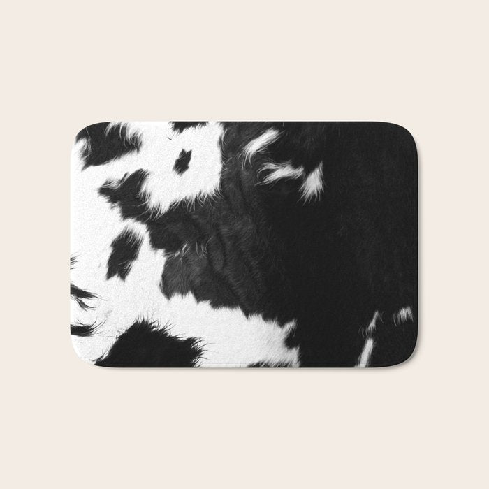 Rustic Cowhide Bath Mat Gallery Image 1