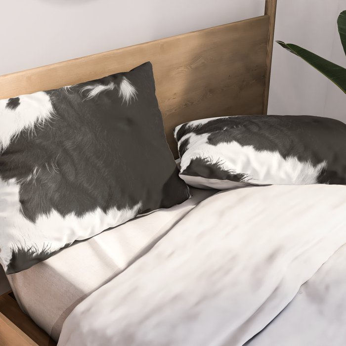 Rustic Cowhide Pillow Sham Gallery Image 2