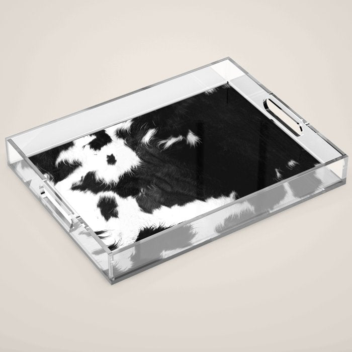 Rustic Cowhide Acrylic Tray Gallery Image 1