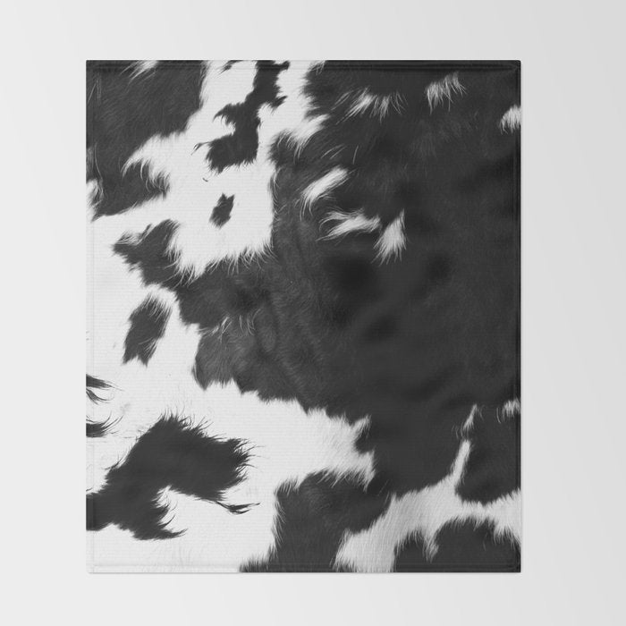 Rustic Cowhide Throw Blanket Gallery Image 2