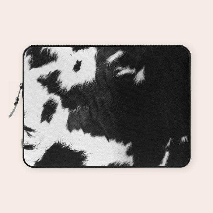 Rustic Cowhide Laptop Sleeve Gallery Image 1