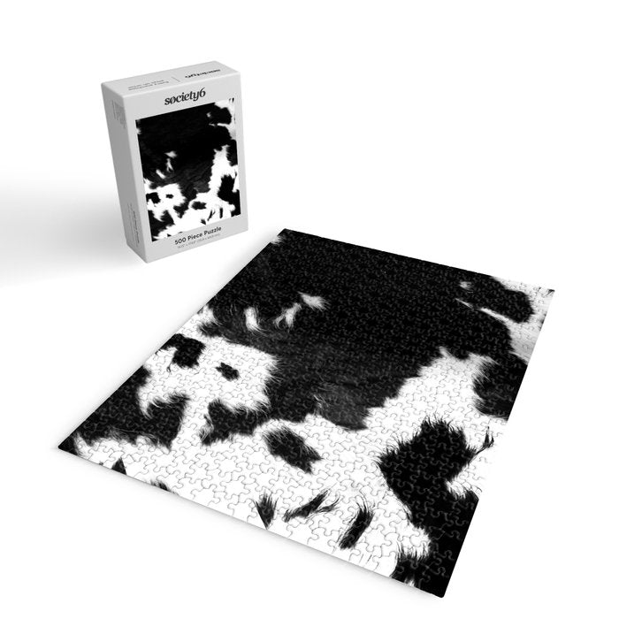 Rustic Cowhide Jigsaw Puzzle Gallery Image 2