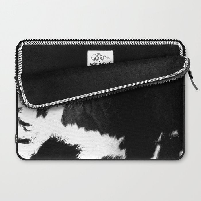 Rustic Cowhide Laptop Sleeve Gallery Image 2