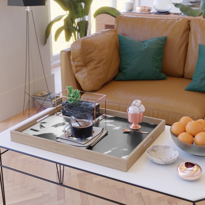 Rustic Cowhide Serving Tray Gallery Image 2