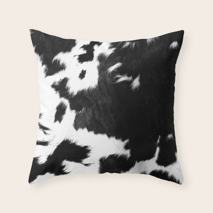 Rustic Cowhide Throw Pillow Gallery Image 6