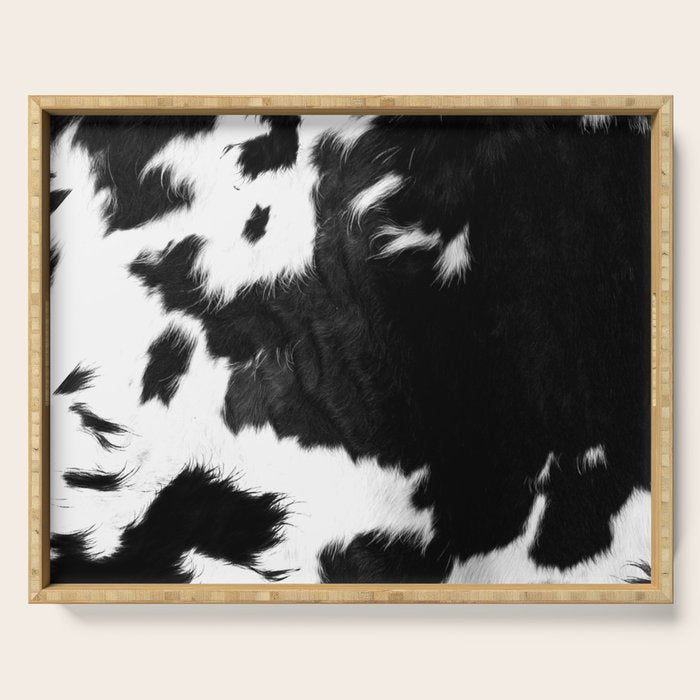Rustic Cowhide Serving Tray Gallery Image 1
