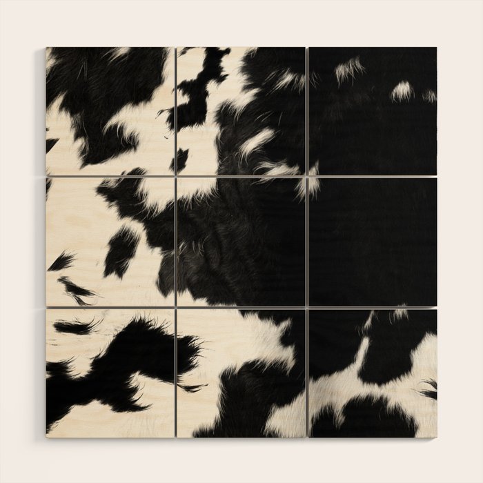 Rustic Cowhide Wood Wall Art Gallery Image 1