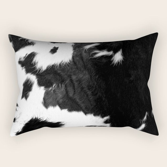 Rustic Cowhide Rectangular Pillow Gallery Image 2
