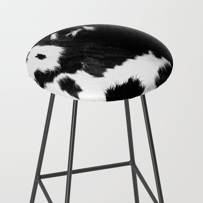 Rustic Cowhide Stool Gallery Image 2