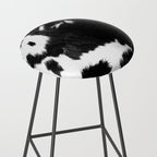 Rustic Cowhide Stool Gallery Image 2