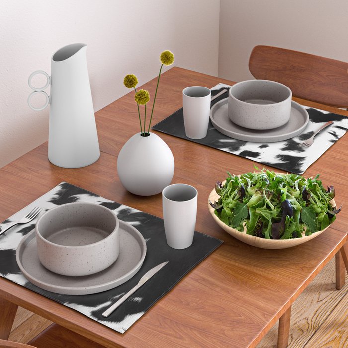 Rustic Cowhide Placemat Gallery Image 2