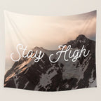 Stay High - Mt Shuksan Wall Tapestry Gallery Image 4