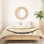 Wonky Smiley Face - Black and Cream Duvet Cover Gallery Image 3