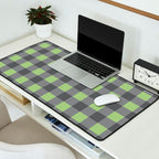 Small Blocks - Spring Green and Grays Desk Mat Gallery Image 2