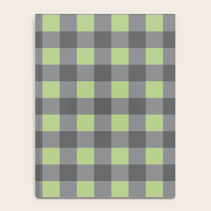 Small Blocks - Spring Green and Grays Notebook Gallery Image 4