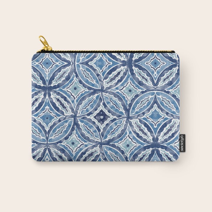 Moroccan Vibes Indigo C Carry All Pouch Gallery Image 1