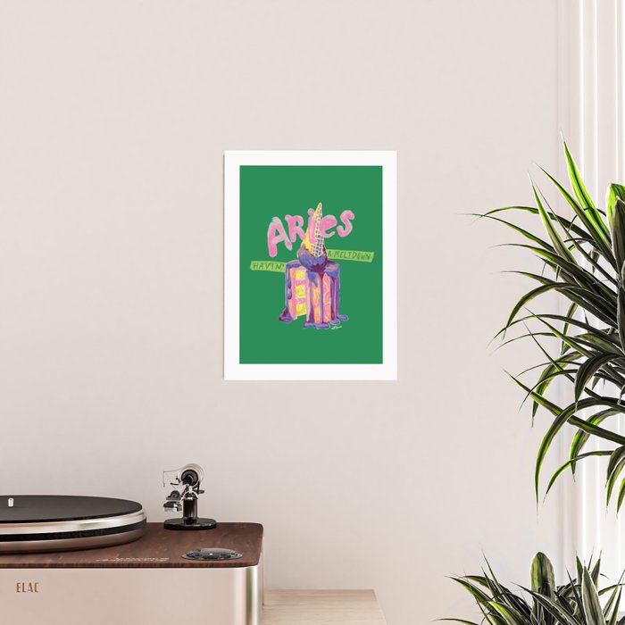 Aries Dessert in Kelly Green & Pink Poster Gallery Image 2