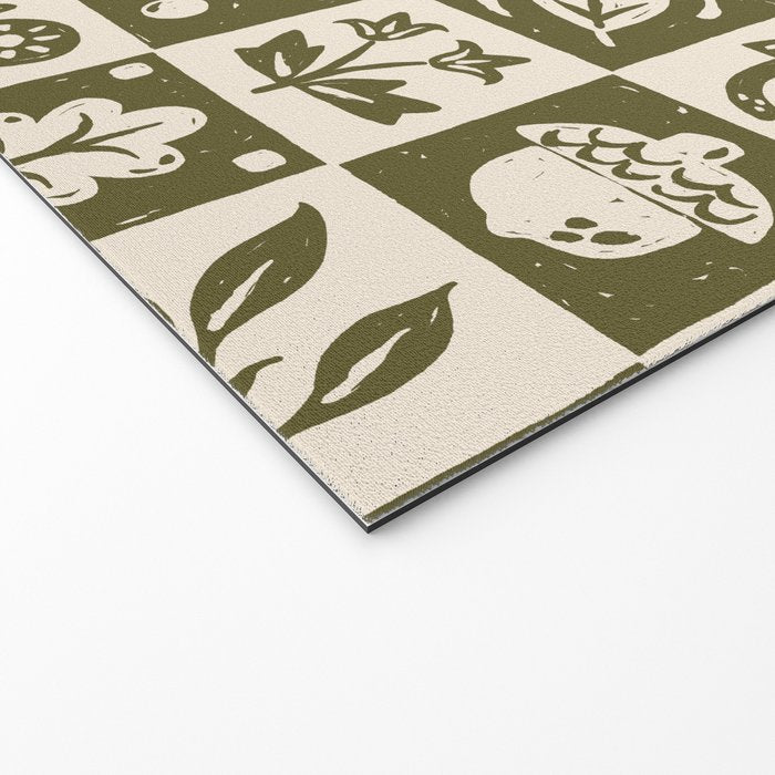 Patchwork Botanical Welcome Mat Gallery Image 2