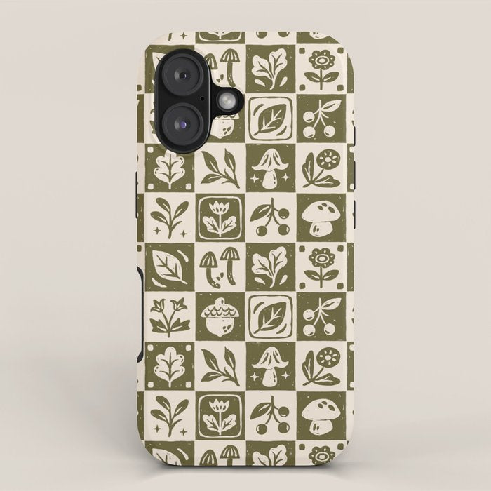 Patchwork Botanical iPhone Case Gallery Image 1