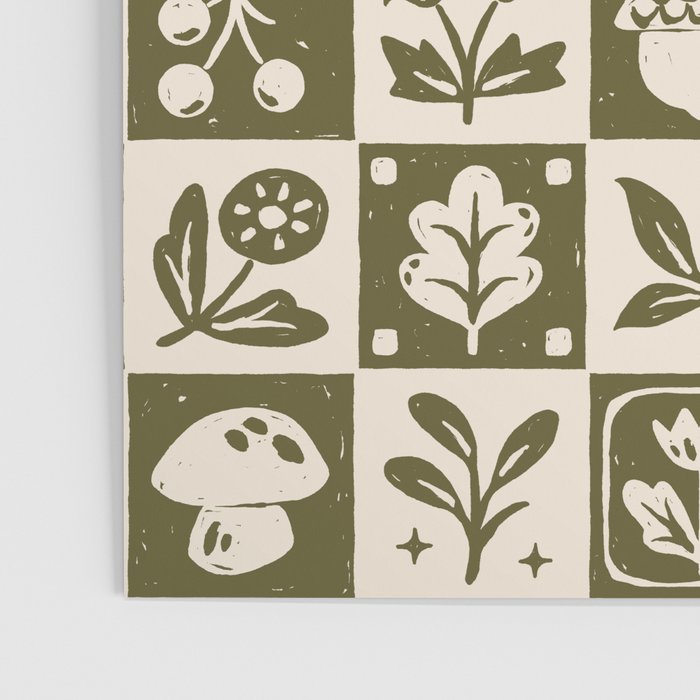 Patchwork Botanical Poster Gallery Image 3