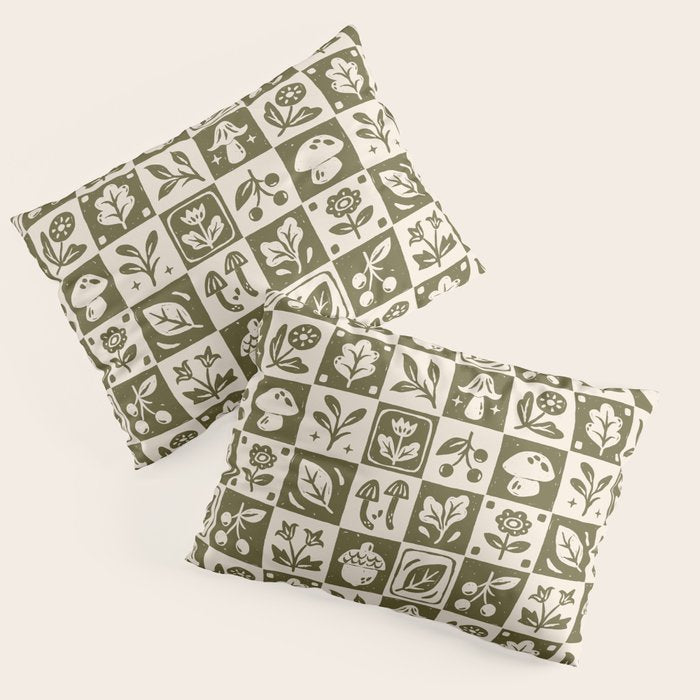 Patchwork Botanical Pillow Sham Gallery Image 3
