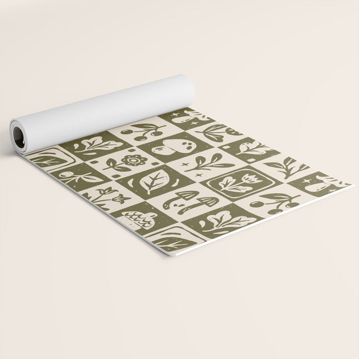 Patchwork Botanical Yoga Mat Gallery Image 2