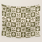 Patchwork Botanical Wall Tapestry Gallery Image 4