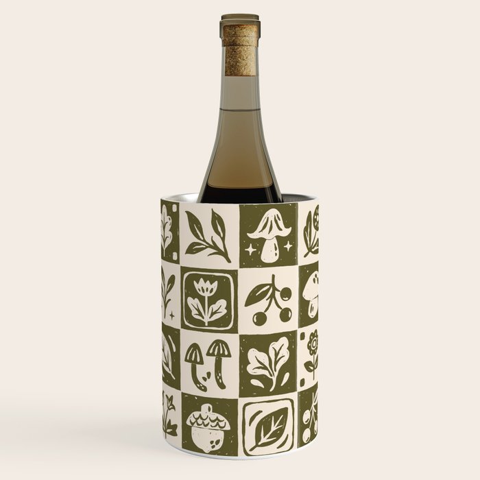 Patchwork Botanical Wine Chiller Gallery Image 1
