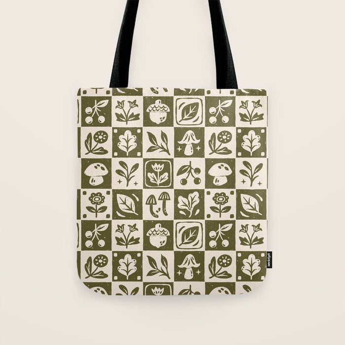 Patchwork Botanical Tote Bag Gallery Image 1