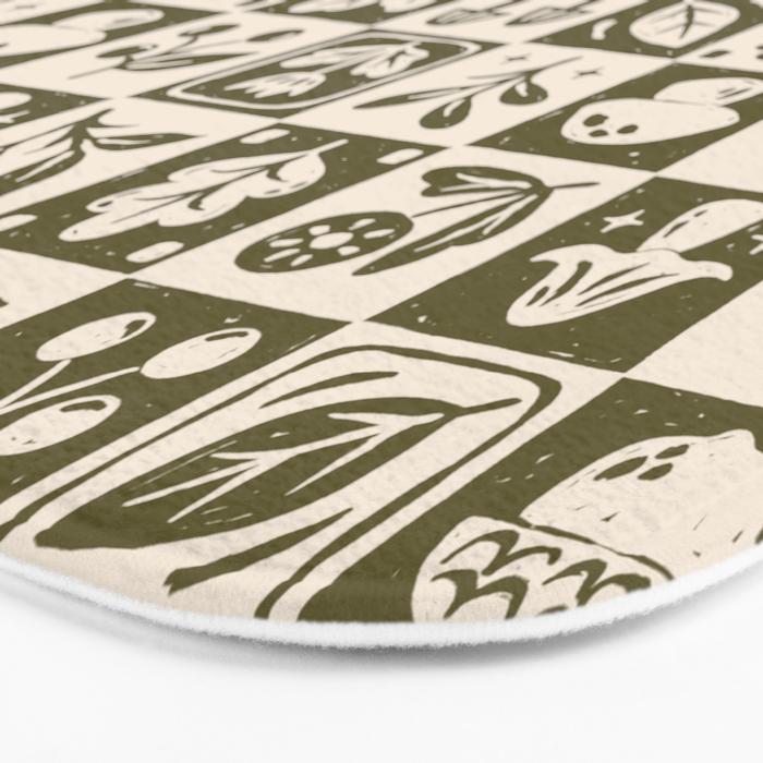 Patchwork Botanical Bath Mat Gallery Image 3