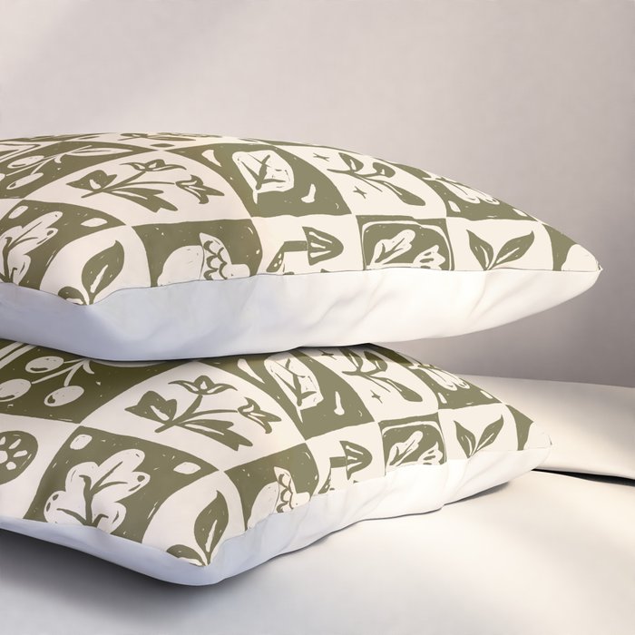 Patchwork Botanical Pillow Sham Gallery Image 3