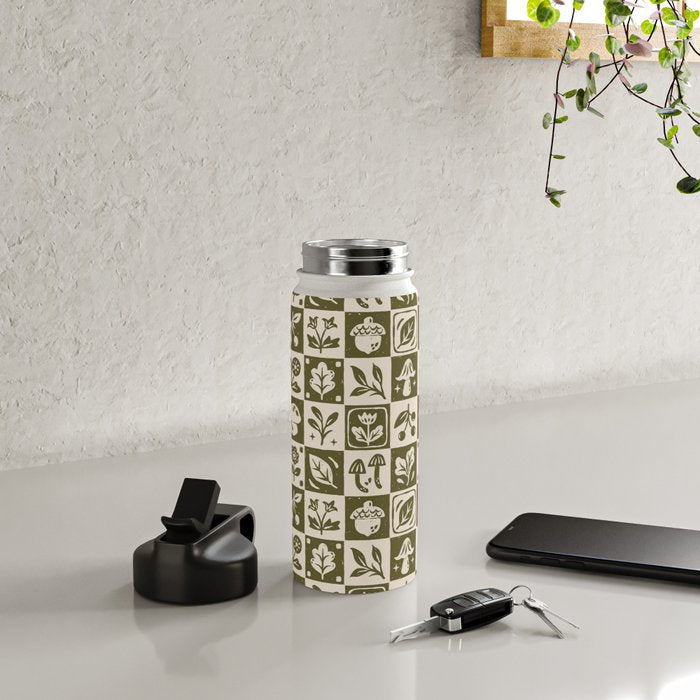 Patchwork Botanical Water Bottle Gallery Image 4