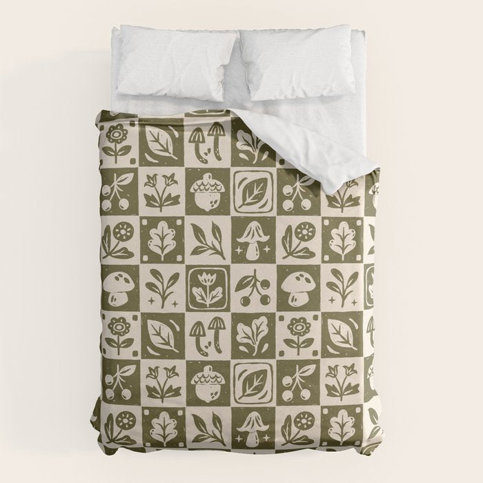 Patchwork Botanical Duvet Cover Gallery Image 1