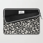 Mushrooms in Black And White Laptop Sleeve Gallery Image 2